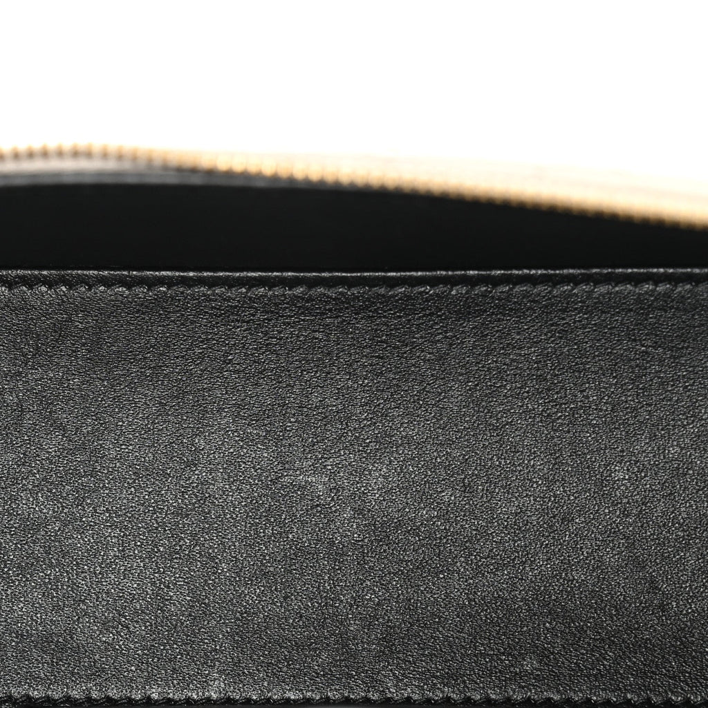 Lambskin Quilted Mini Gaby Vanity Case Crema Soft