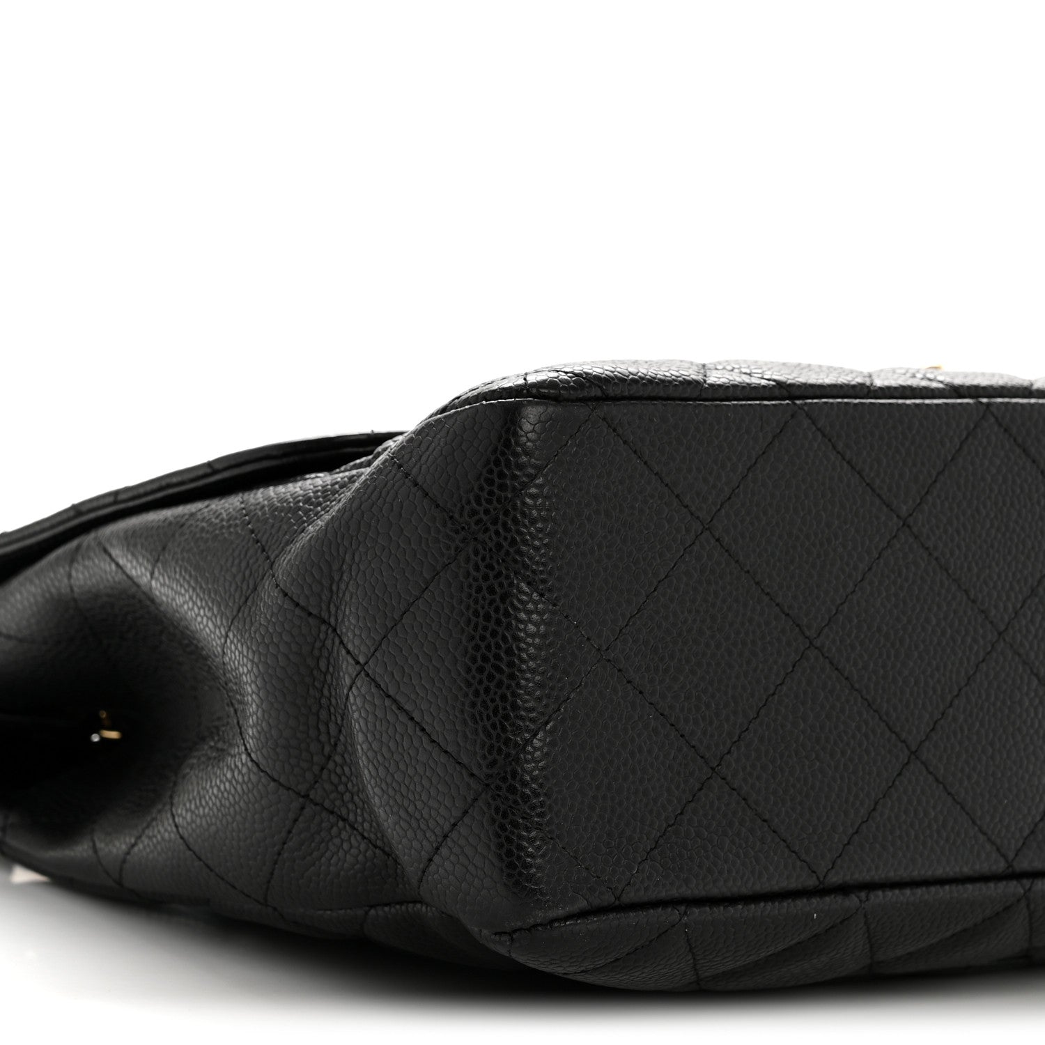 Caviar Quilted Jumbo Single Flap Black