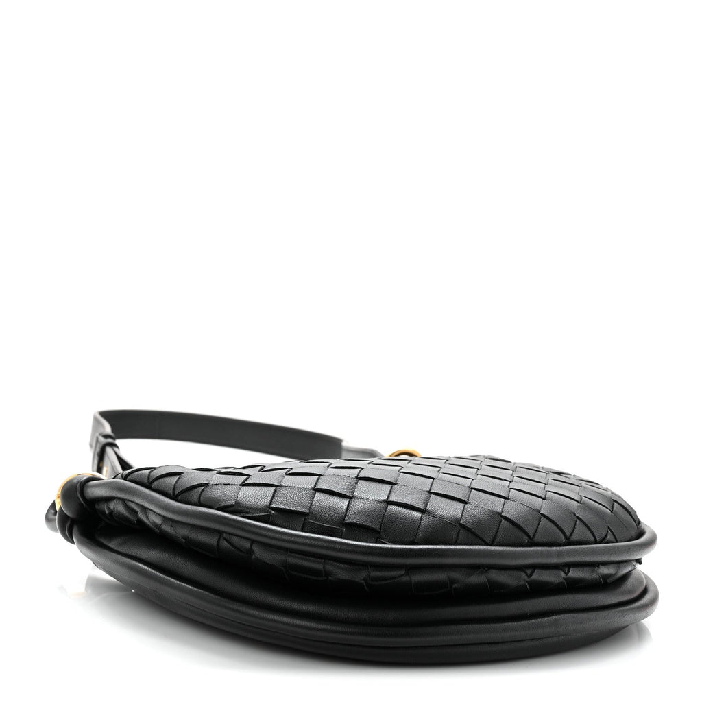 Nappa Intrecciato Small Gemelli Multipocket Bag Black
