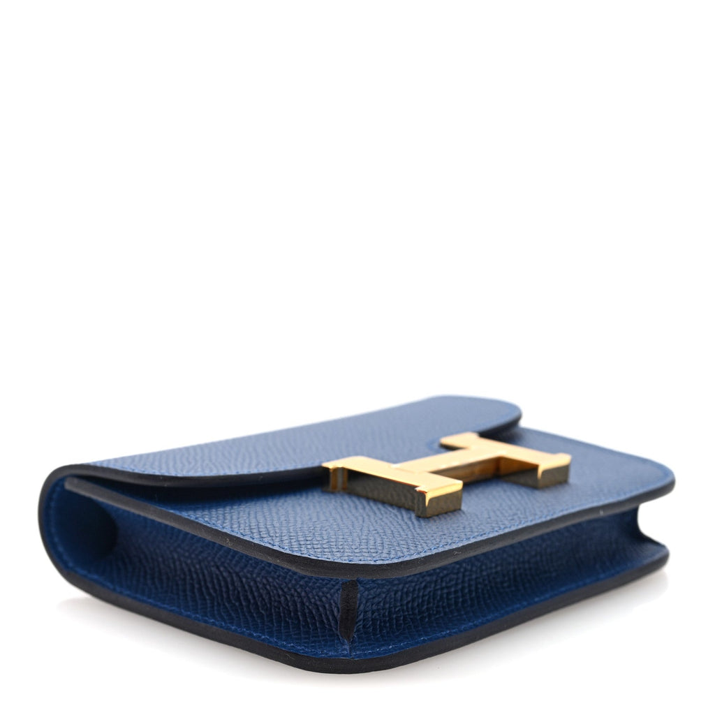 Epsom Constance Slim Wallet Bleu Tie