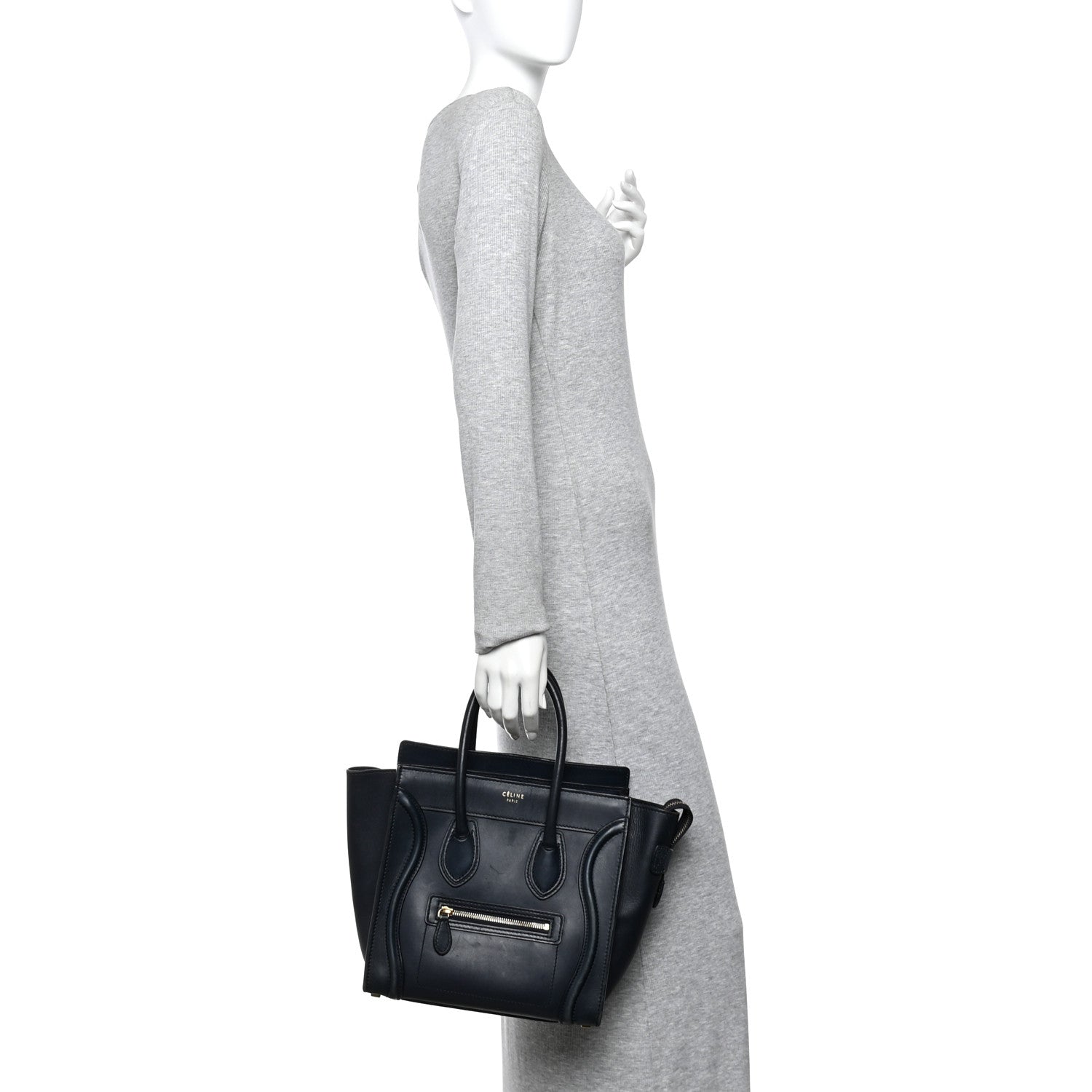 Smooth Calfskin Micro Luggage Navy Blue