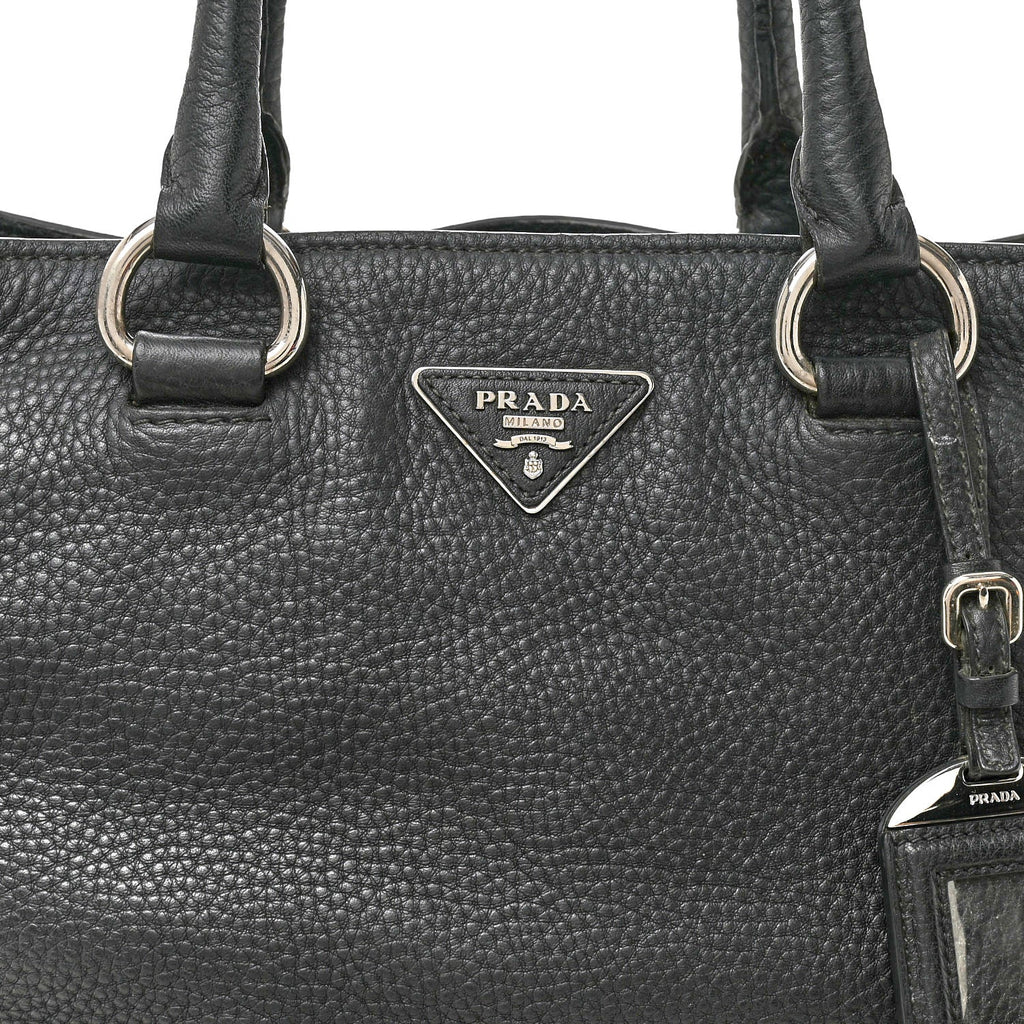 Vitello Daino Tote Dark Grey