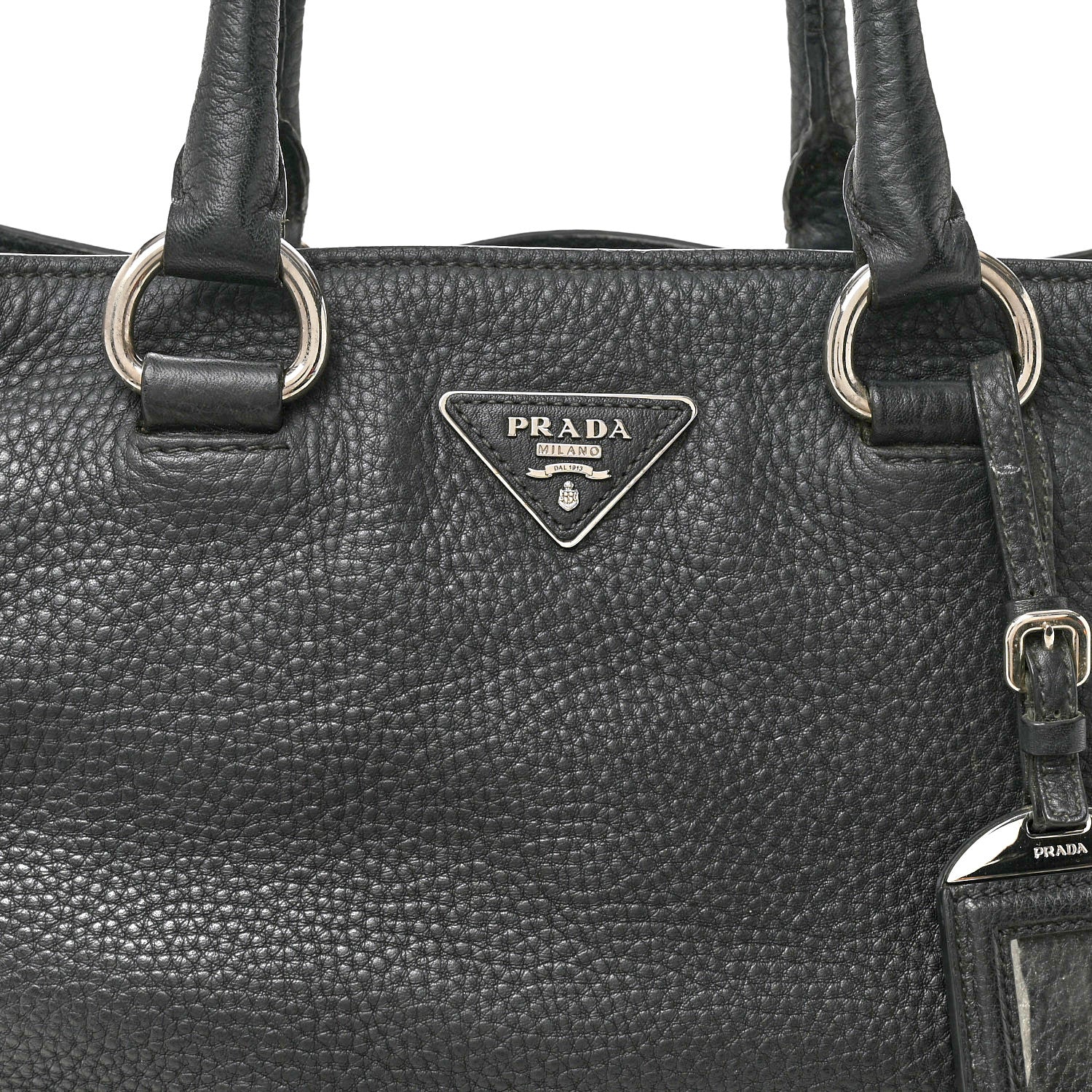 Vitello Daino Tote Dark Grey