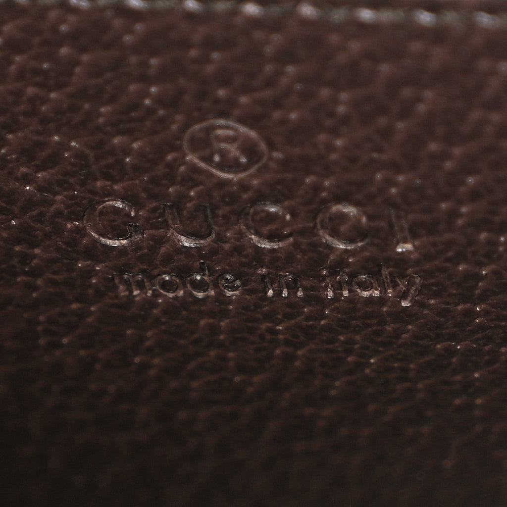 Monogram Jumbo GG Textured Dollar Calfskin Web Mini Vertical Tote Camel Ebony New Acero