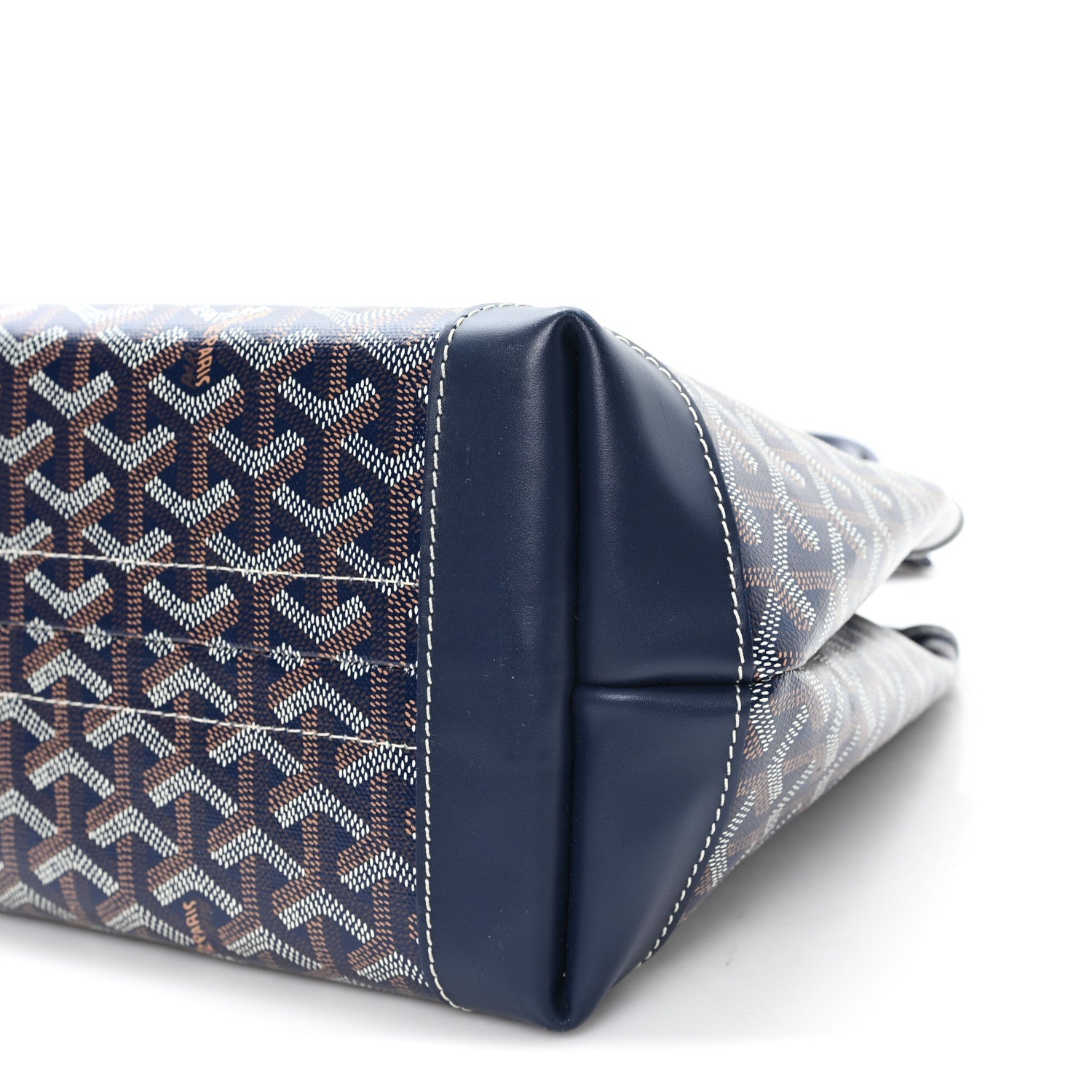 Goyardine Bellechasse Biaude MM Tote  Navy Blue