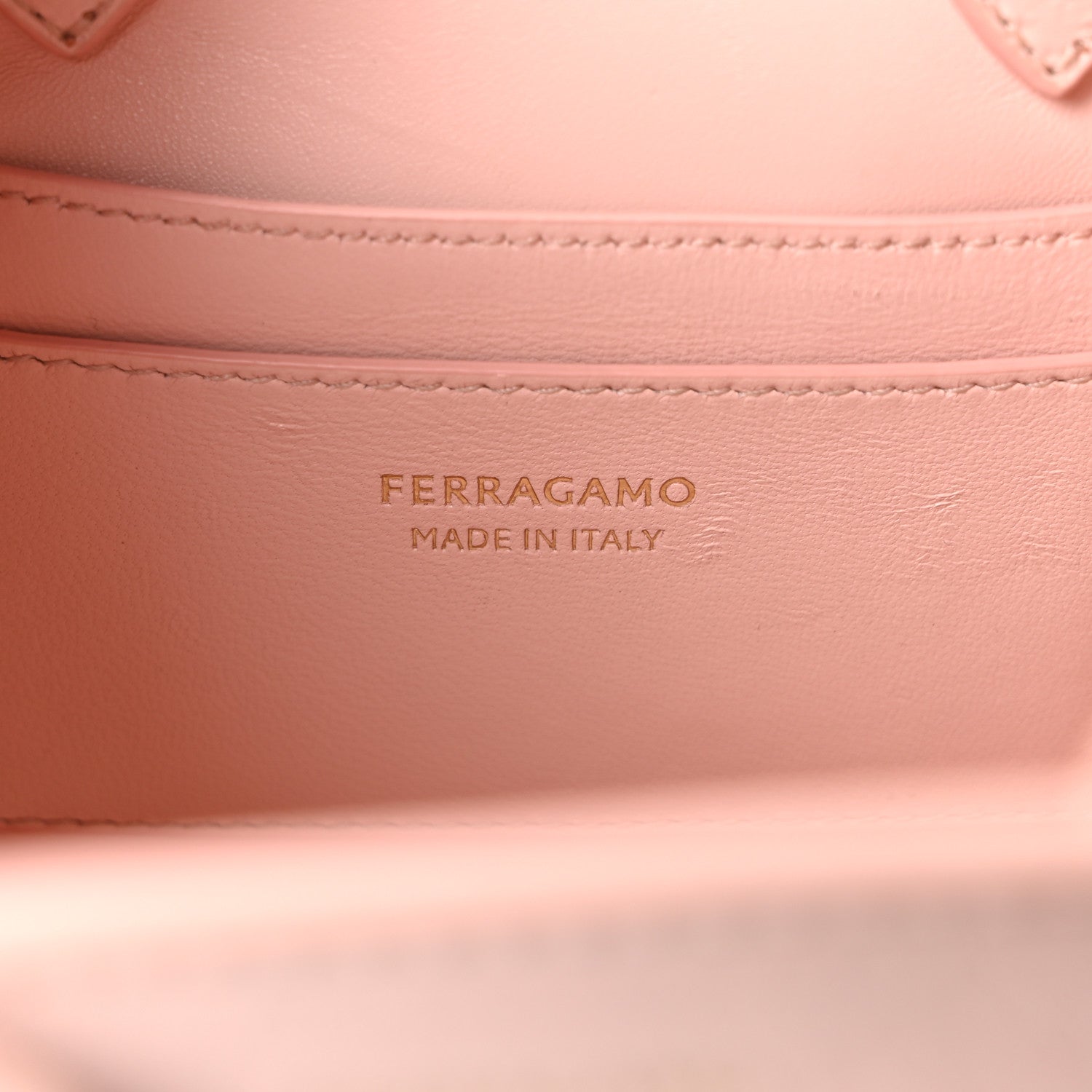 Snakeskin XS Hug Bag Rose Bon Bon