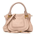 Calfskin Medium Marcie Satchel Blush Nude