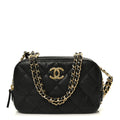 Caviar Quilted Mini CC You Camera Case Black