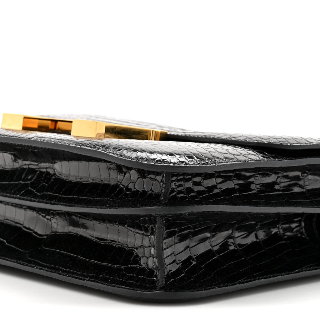 Shiny Porosus Crocodile Constance 24 Black