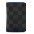 Damier Graphite Pocket Organizer Bleu Neon