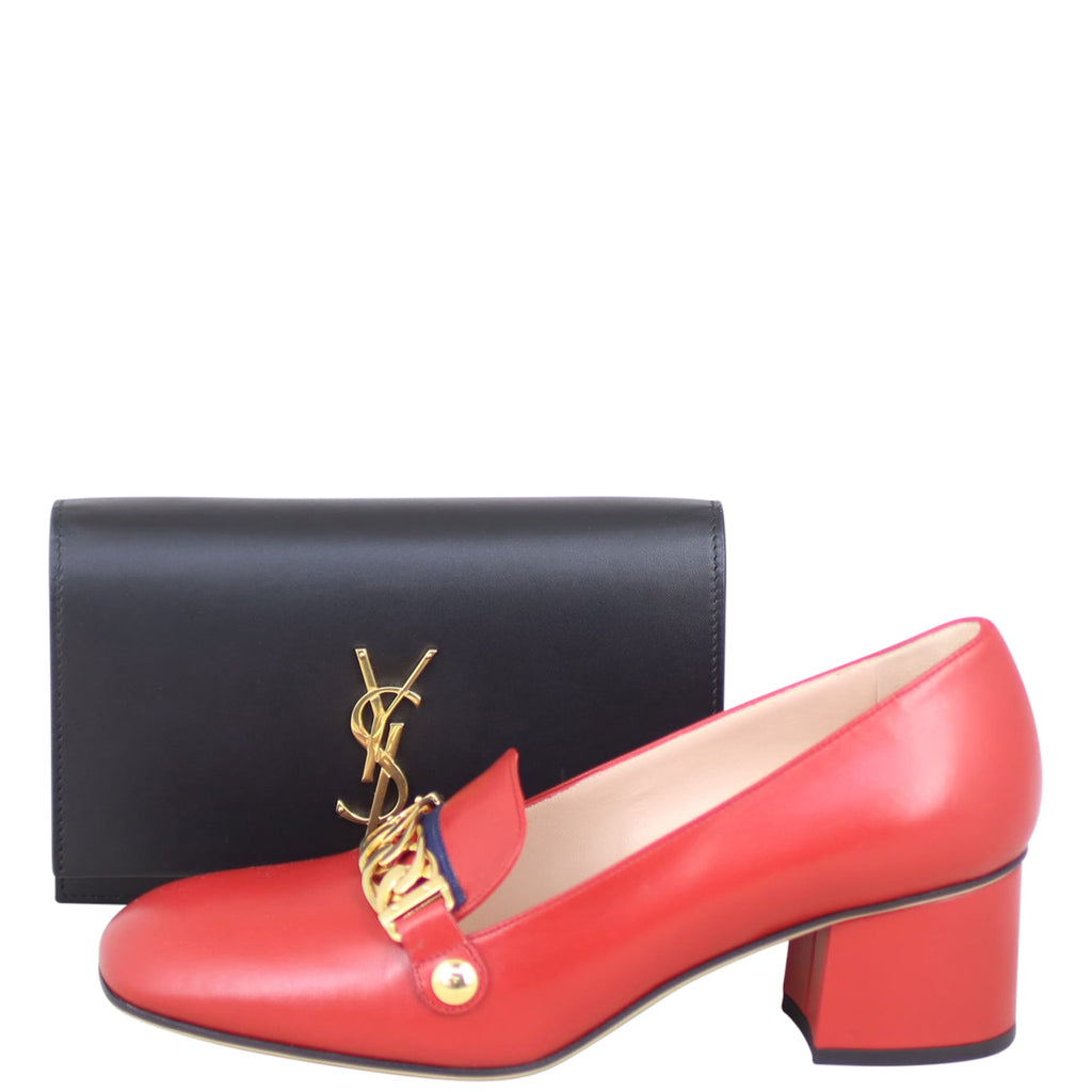 Saint Laurent Kate Tassel Chain Wallet