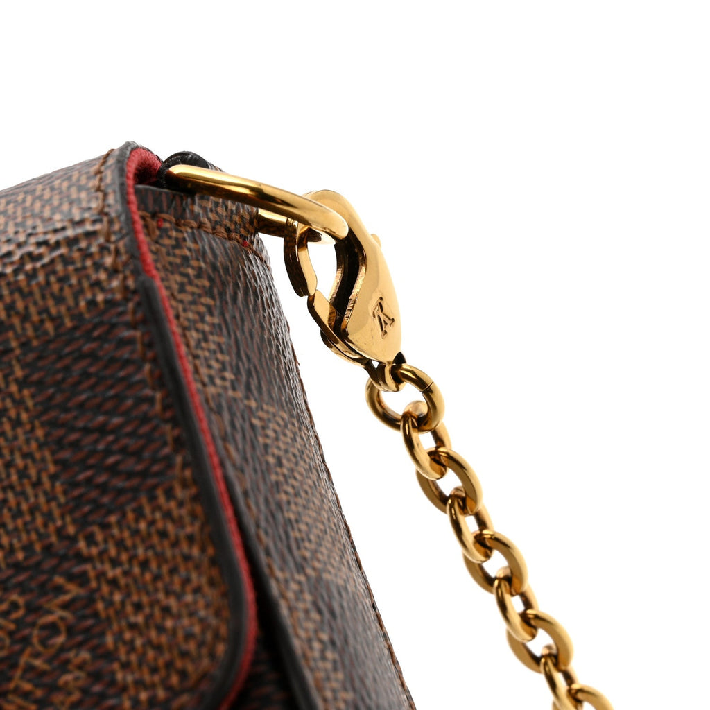 Damier Ebene Pochette Felicie Chain Wallet
