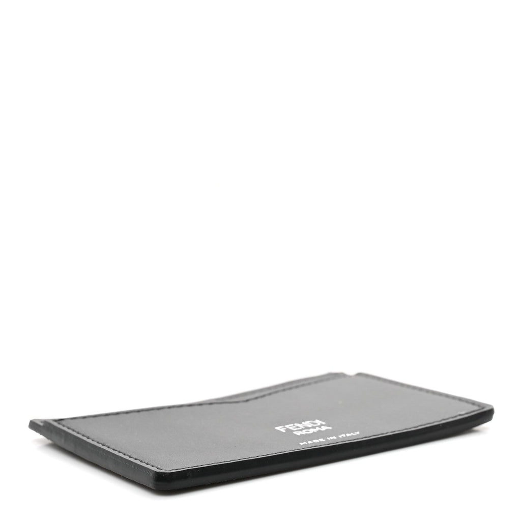 Vitello Century Matte Glazed Fabric FF  Holder Tobacco Black