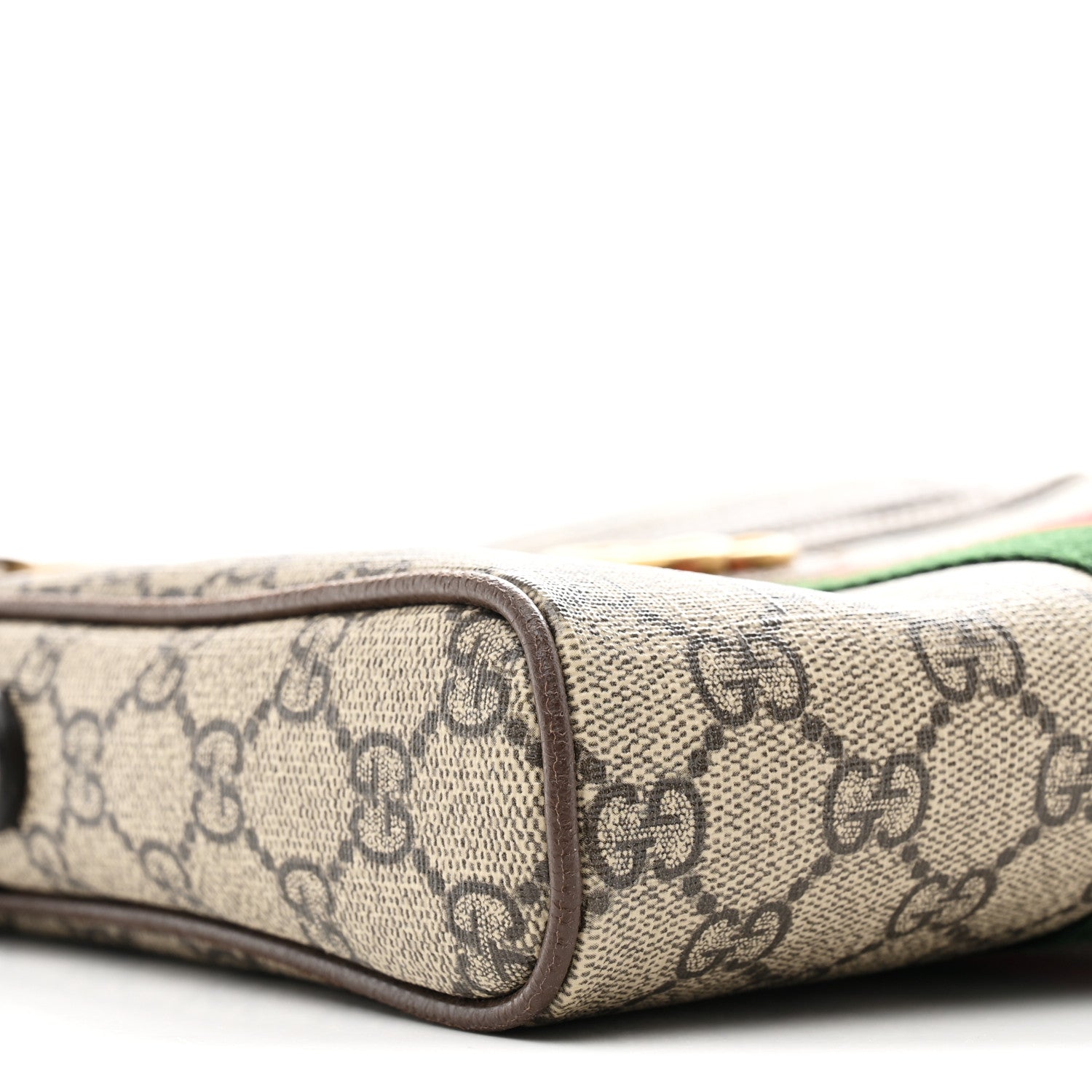 GG Supreme Monogram Web Small Ophidia Messenger Bag Brown