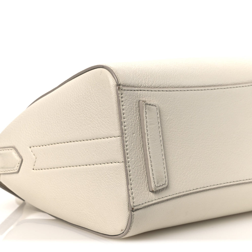 Sugar Goatskin Mini Antigona Off White