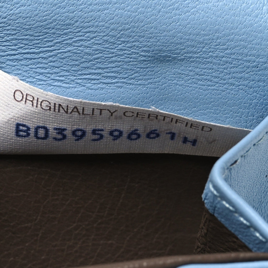 Nappa Intrecciato Continental Flap Wallet Light Blue