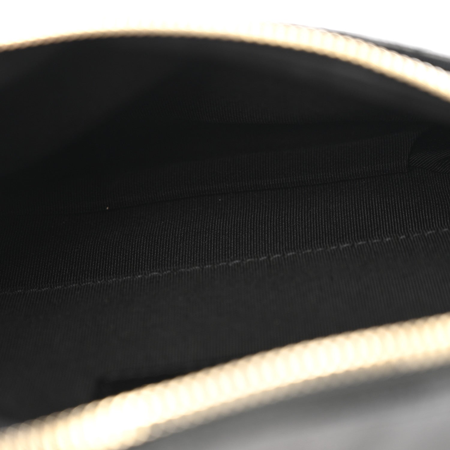 Crumpled Glazed Lambskin Quilted Waist Bag Fanny Pack Black