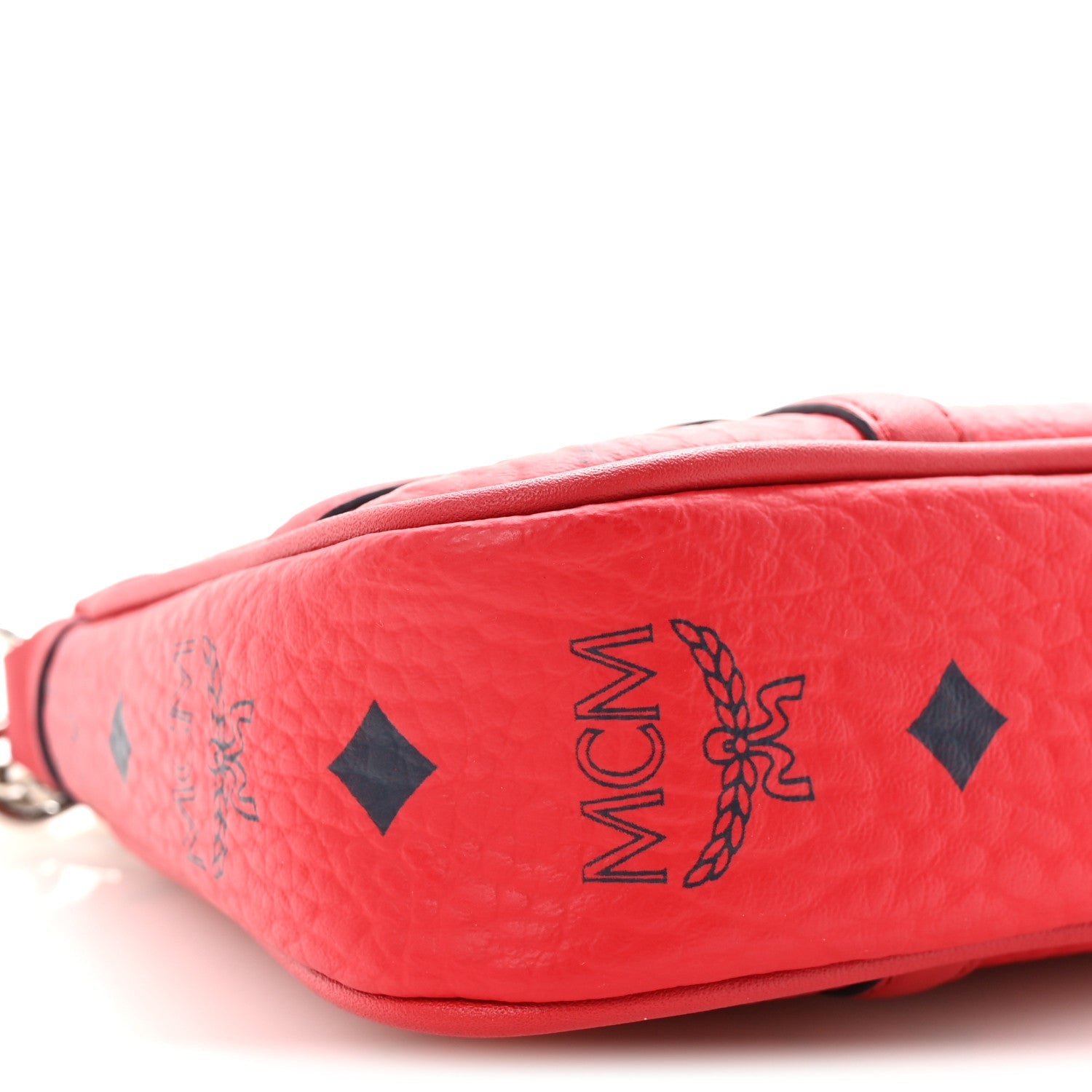 Visetos Nappa Mini Delmy Chain Shoulder Bag Ruby Red