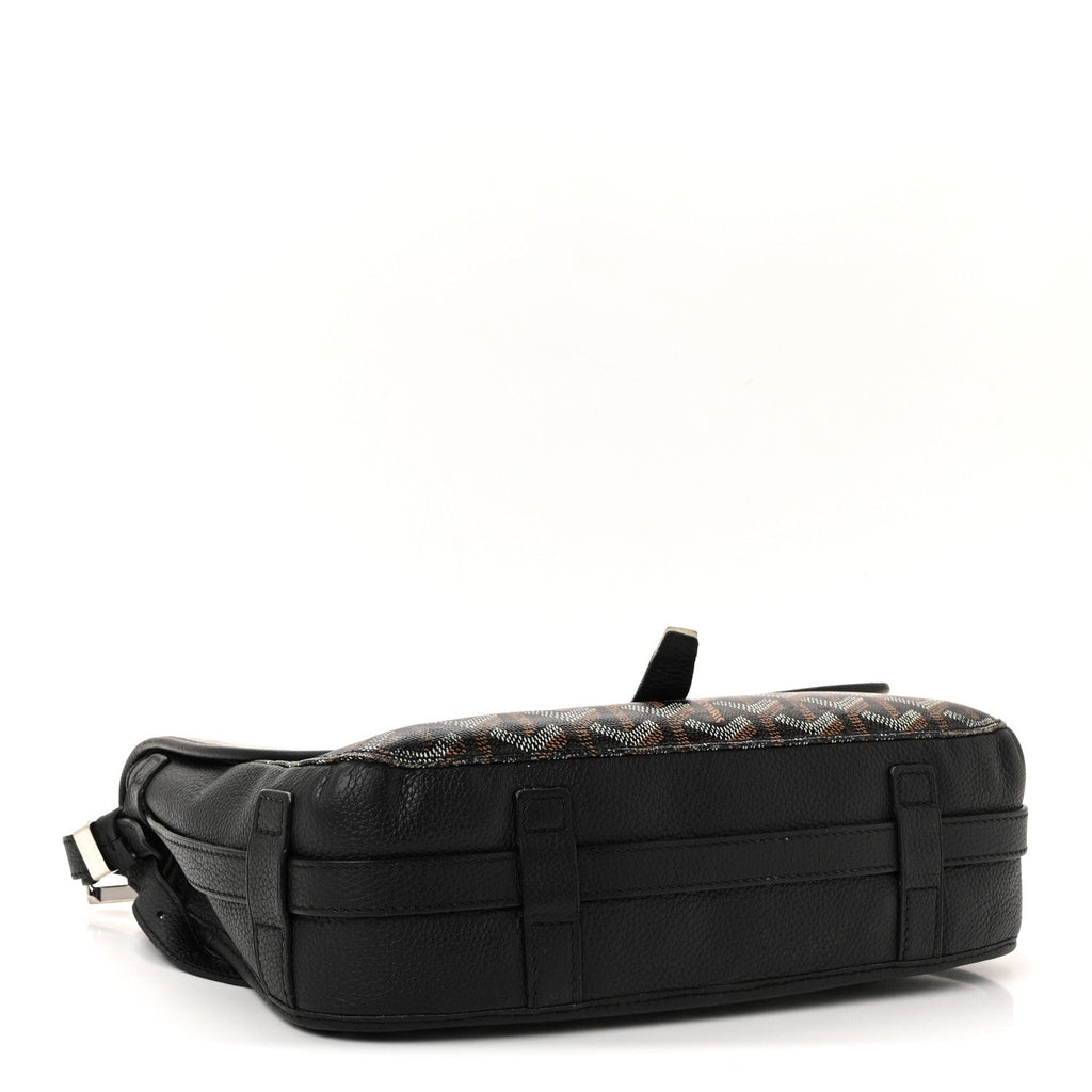 Goyardine Belvedere II MM Messenger Bag Black
