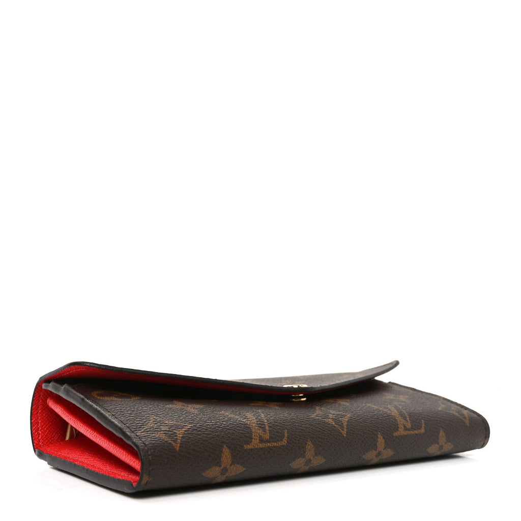 Monogram Sarah Wallet NM Coquelicot