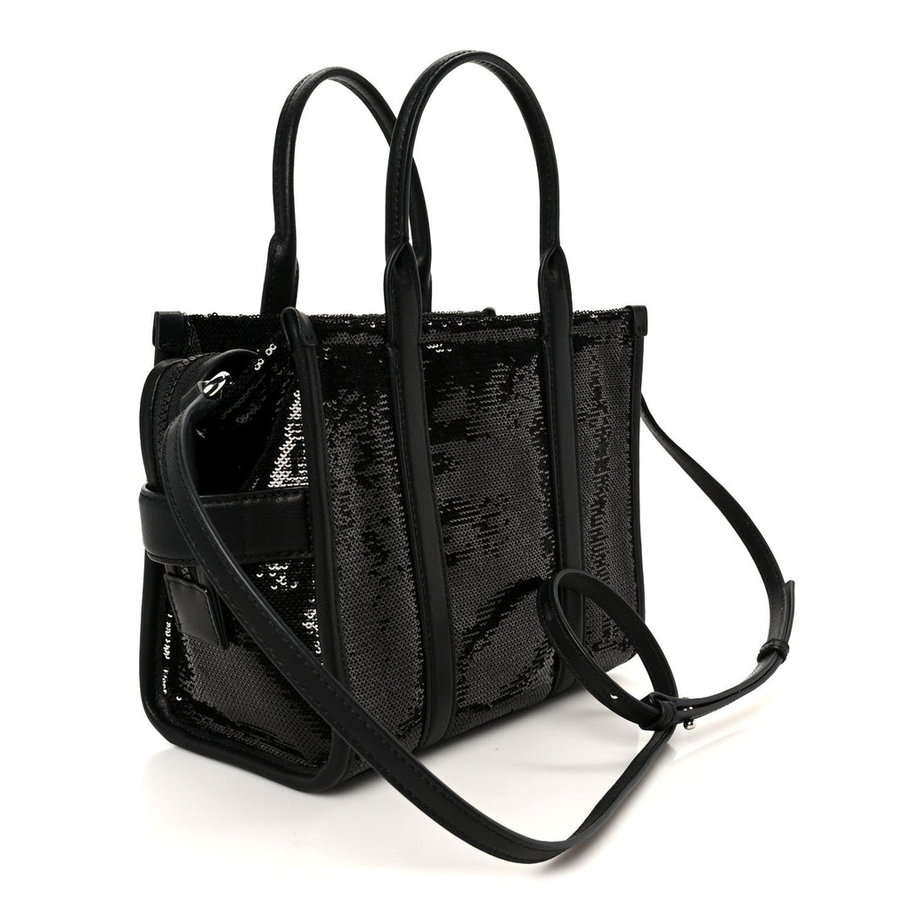 Sequin Small The Tote Bag Black