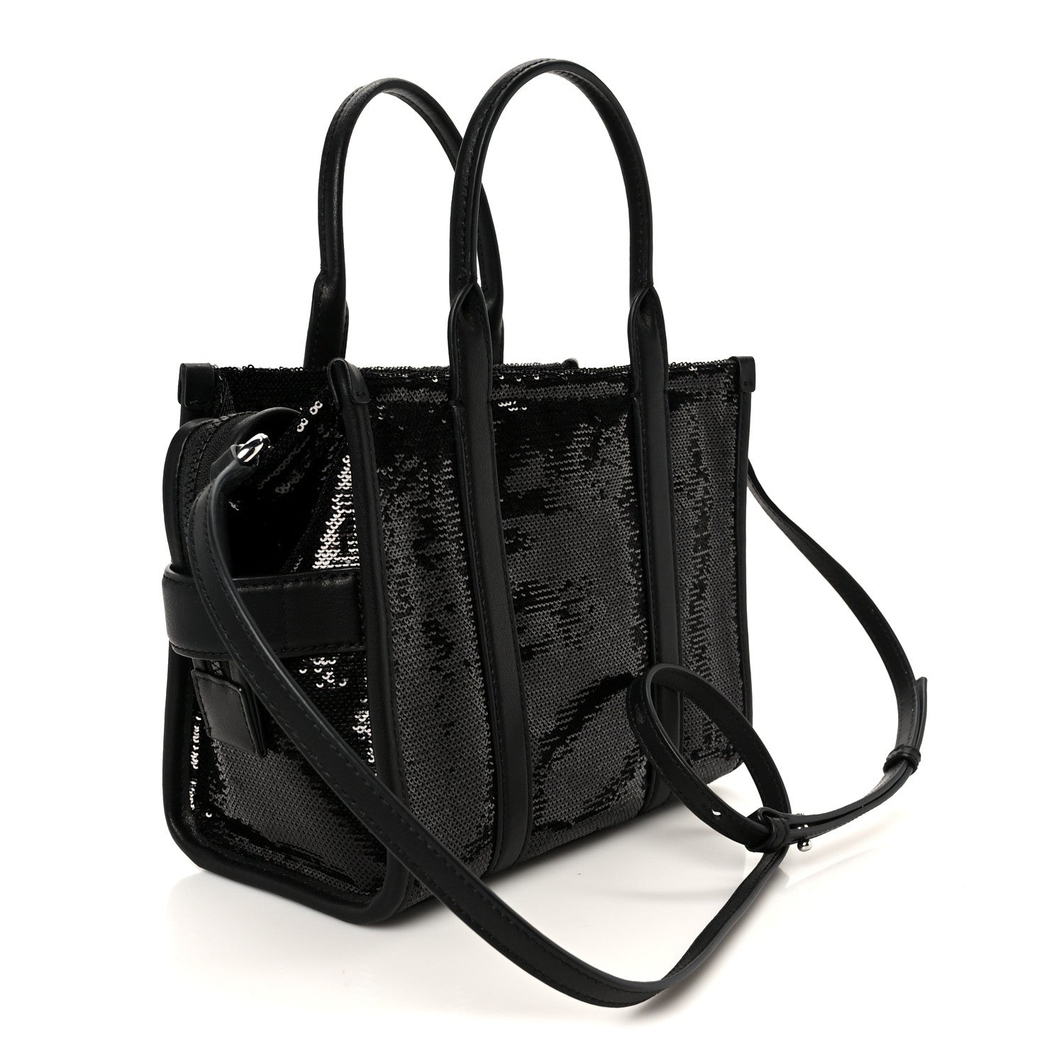 Sequin Small The Tote Bag Black