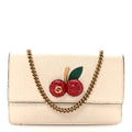 Guccissima Mini Cherry Chain Bag White