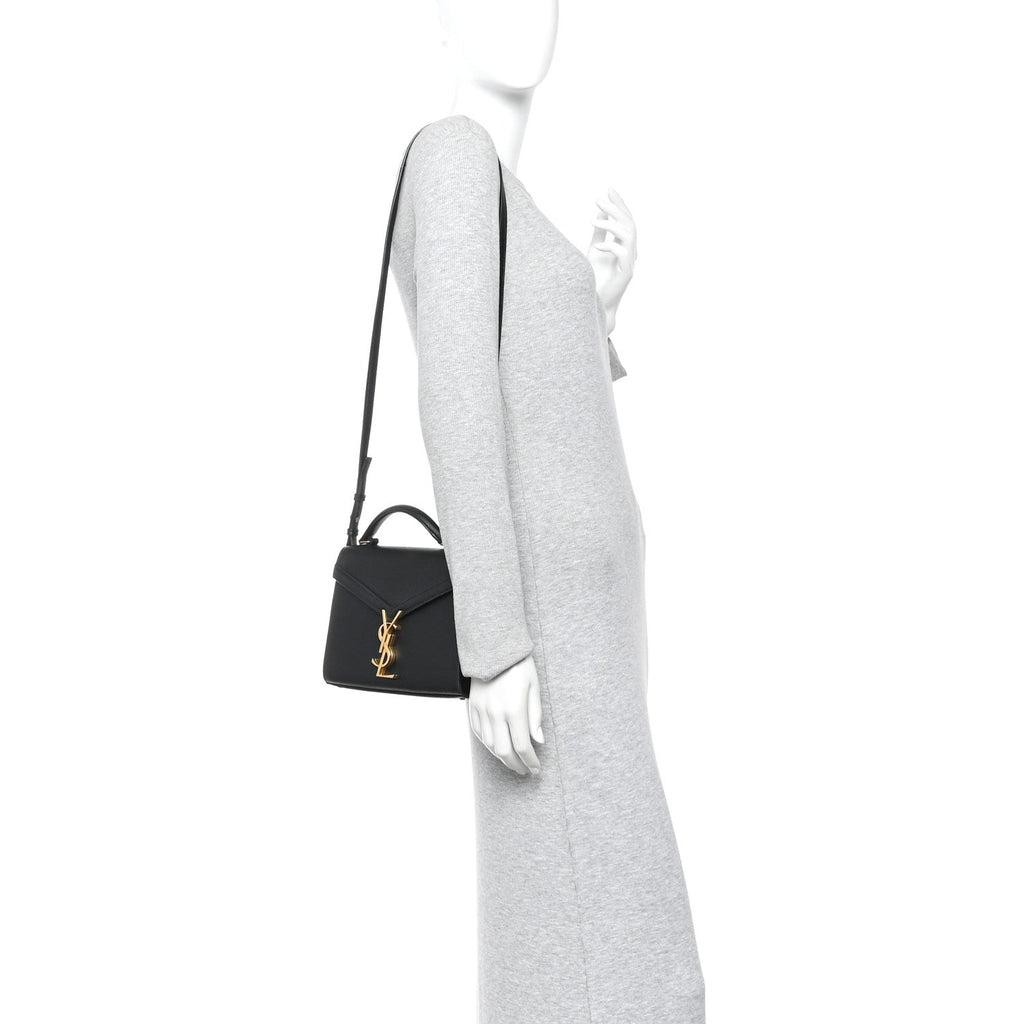 Grain De Poudre Mini Classic Monogram Cassandra Top Handle Black