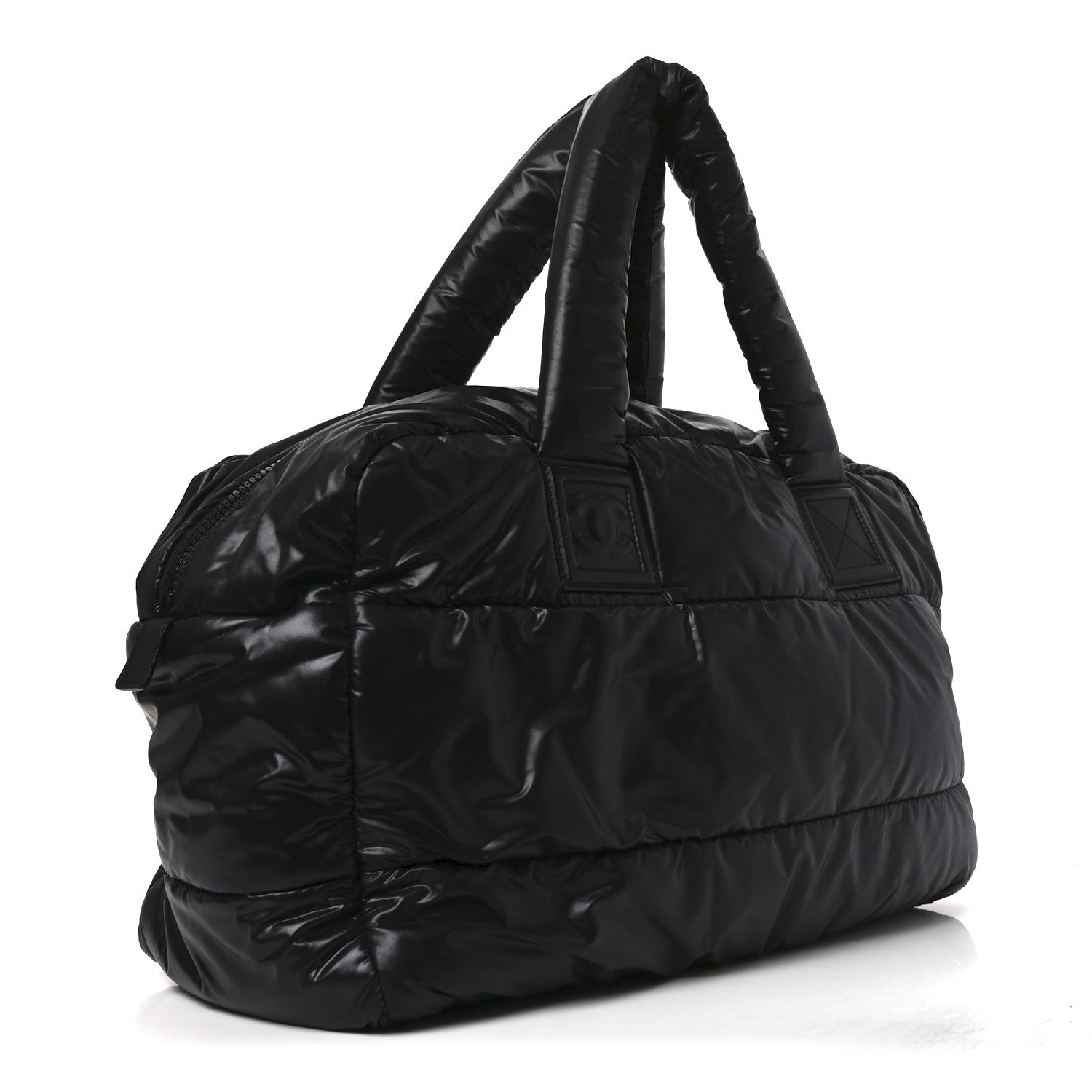 Nylon Coco Cocoon Large Reversible Tote Black
