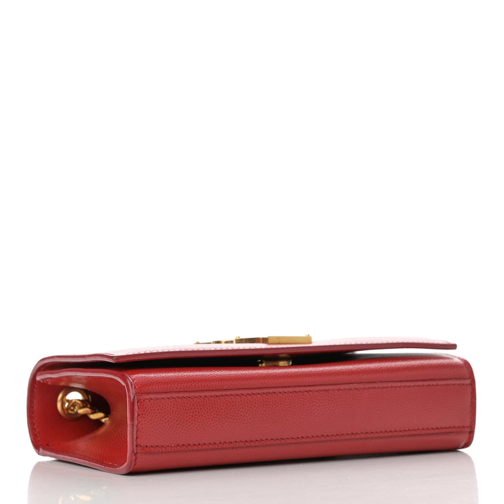 Grain De Poudre Small Monogram Kate Satchel Red