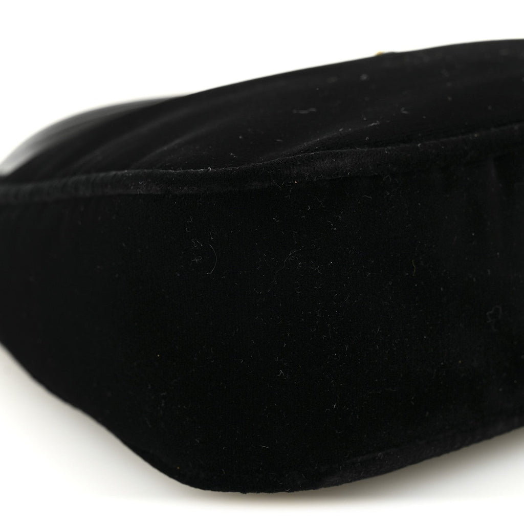 Velvet Nappa Mini Re-Edition Shoulder Bag Black