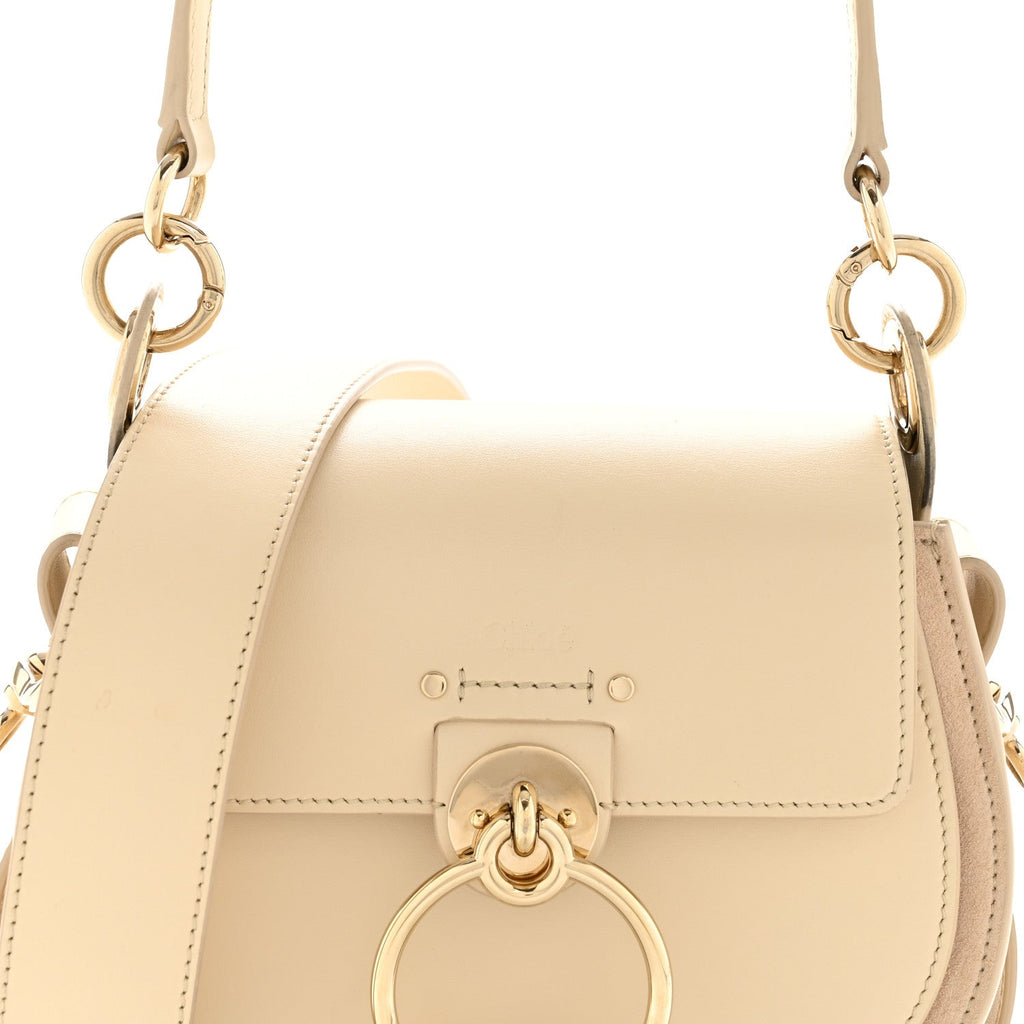 Calfskin Small Tess Bag  Sweet Beige