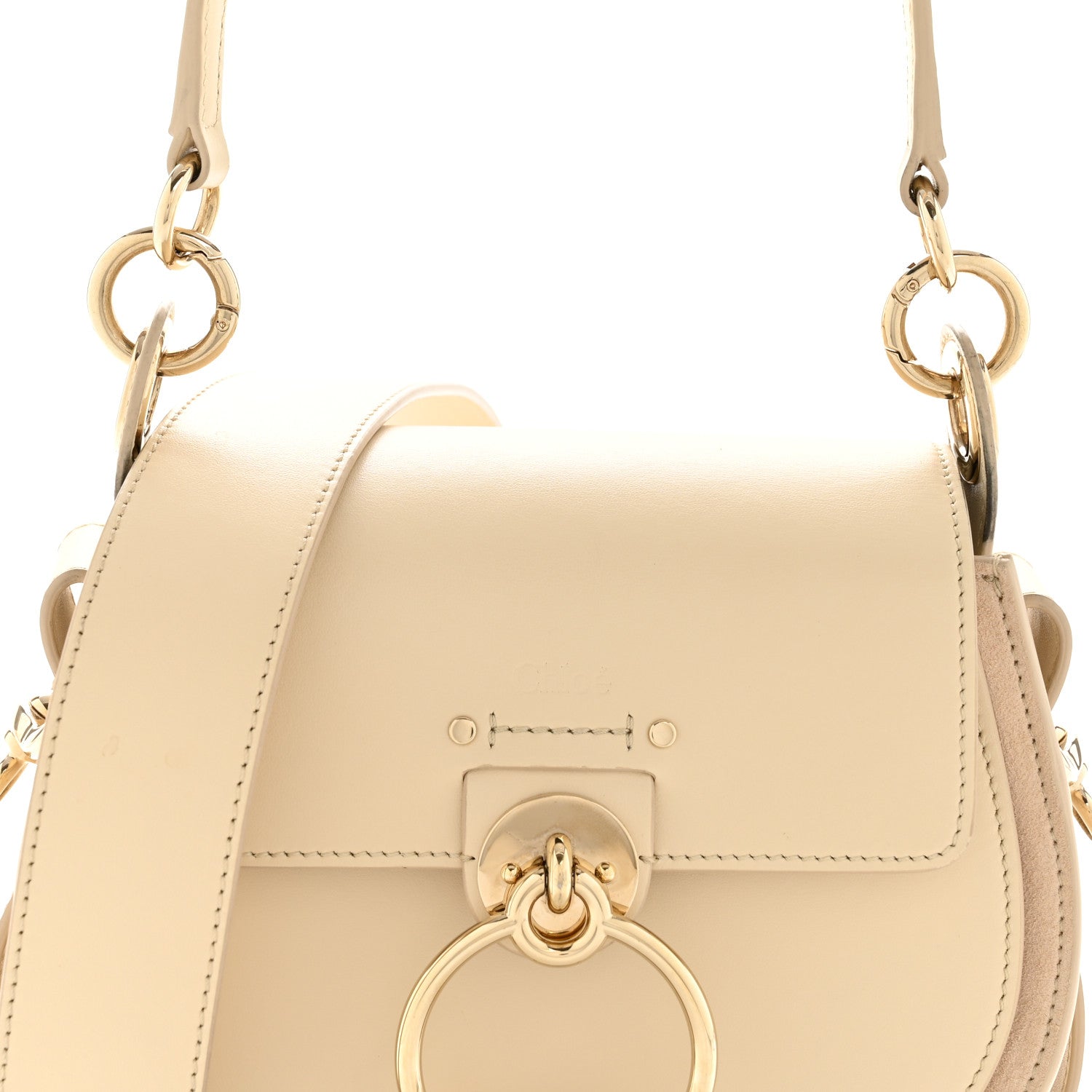 Calfskin Small Tess Bag  Sweet Beige