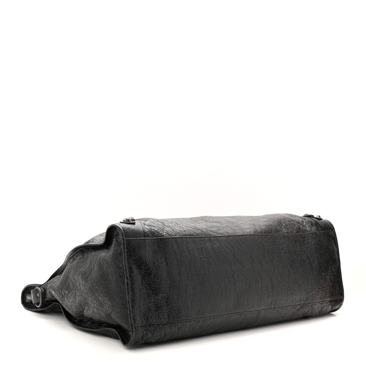 Arena Lambskin Brass Hardware Le City Travel Bag Black