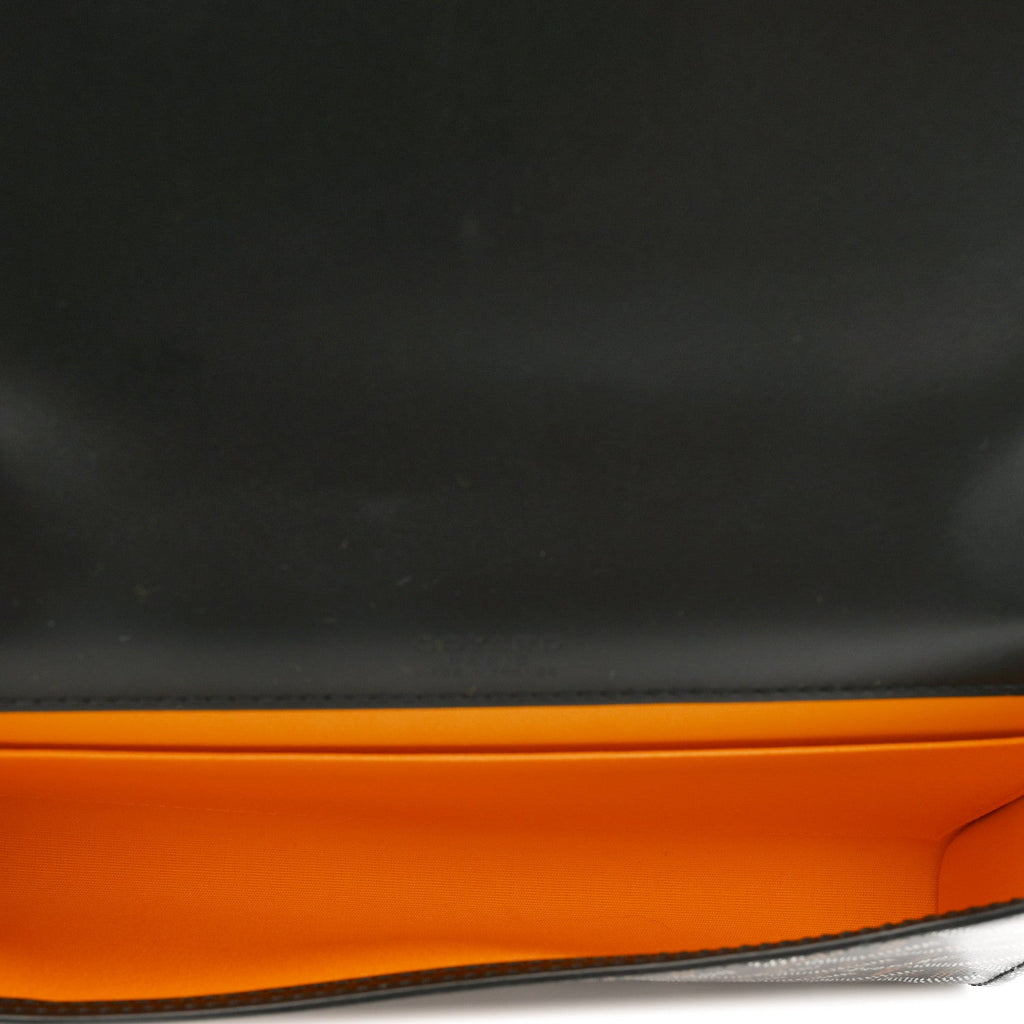 Goyardine Monte Carlo Bois Clutch With Strap Black