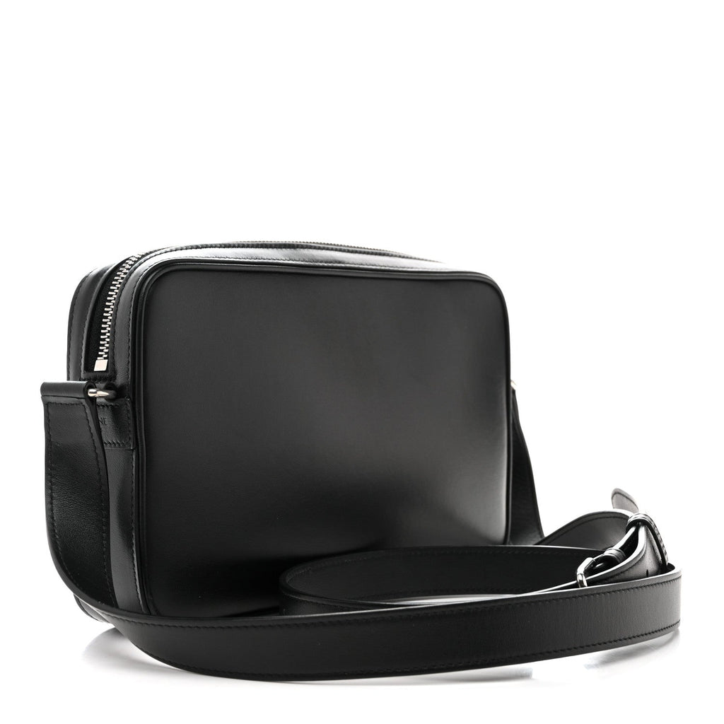 Smooth Calfskin Medium Messenger Bag Black