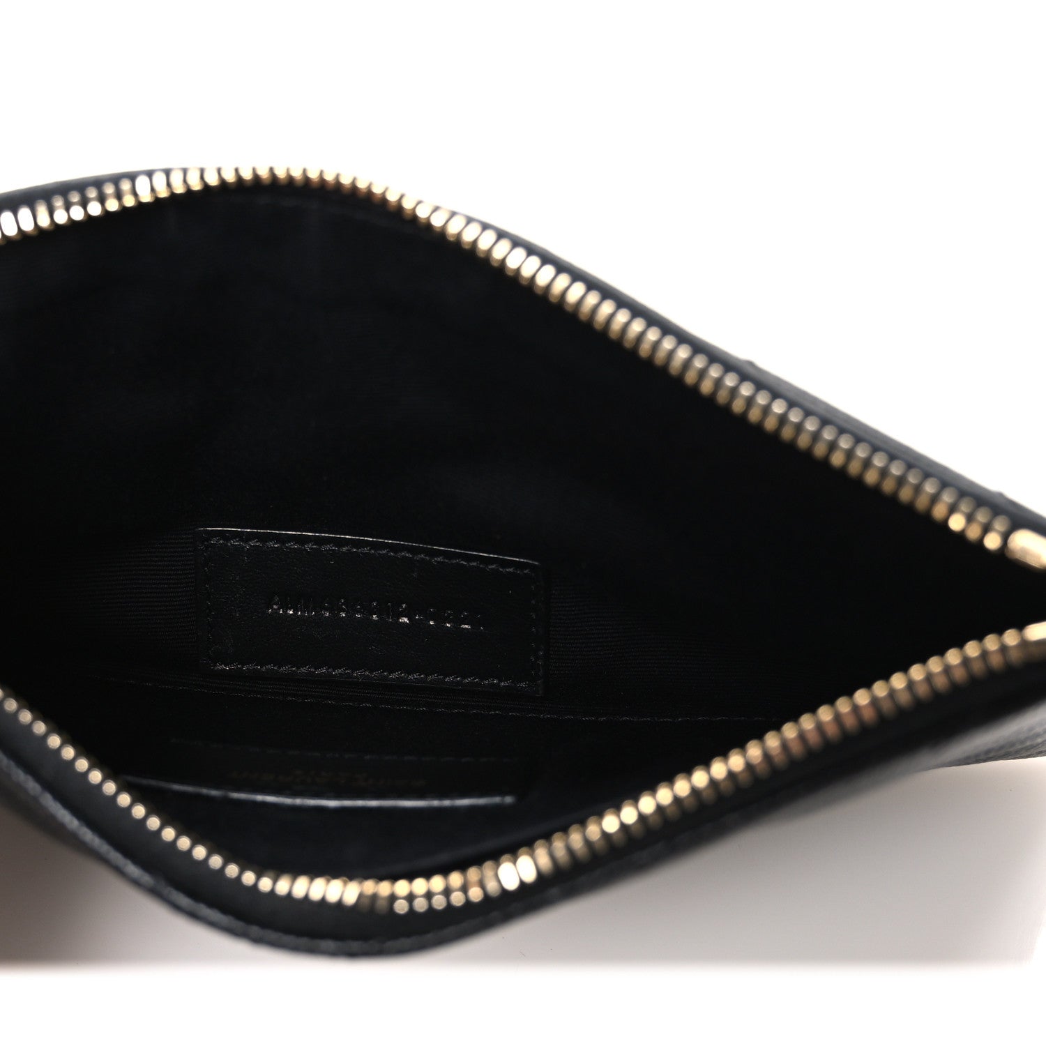 Grain De Poudre Chevron Monogram Bill Pouch Black