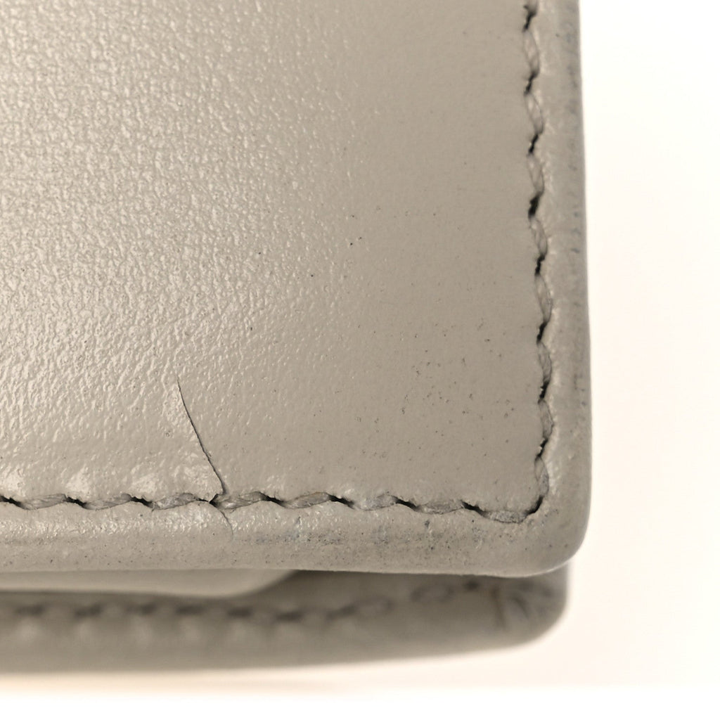 Boarded Plutone Calfskin Horsebit 1955 Wallet On Chain Mystic White