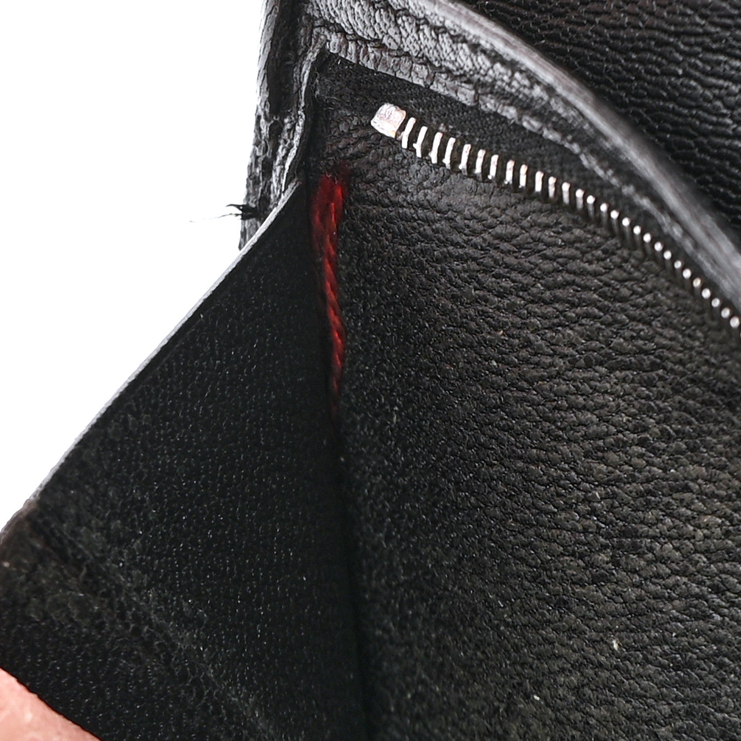 Shiny Alligator Bearn Gusset Wallet Black