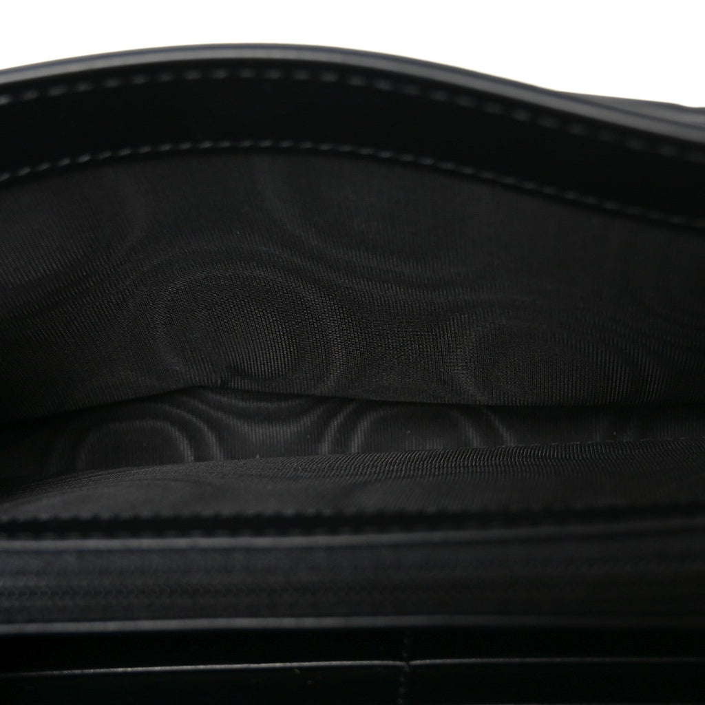 Guccissima Padlock Chain Wallet Black