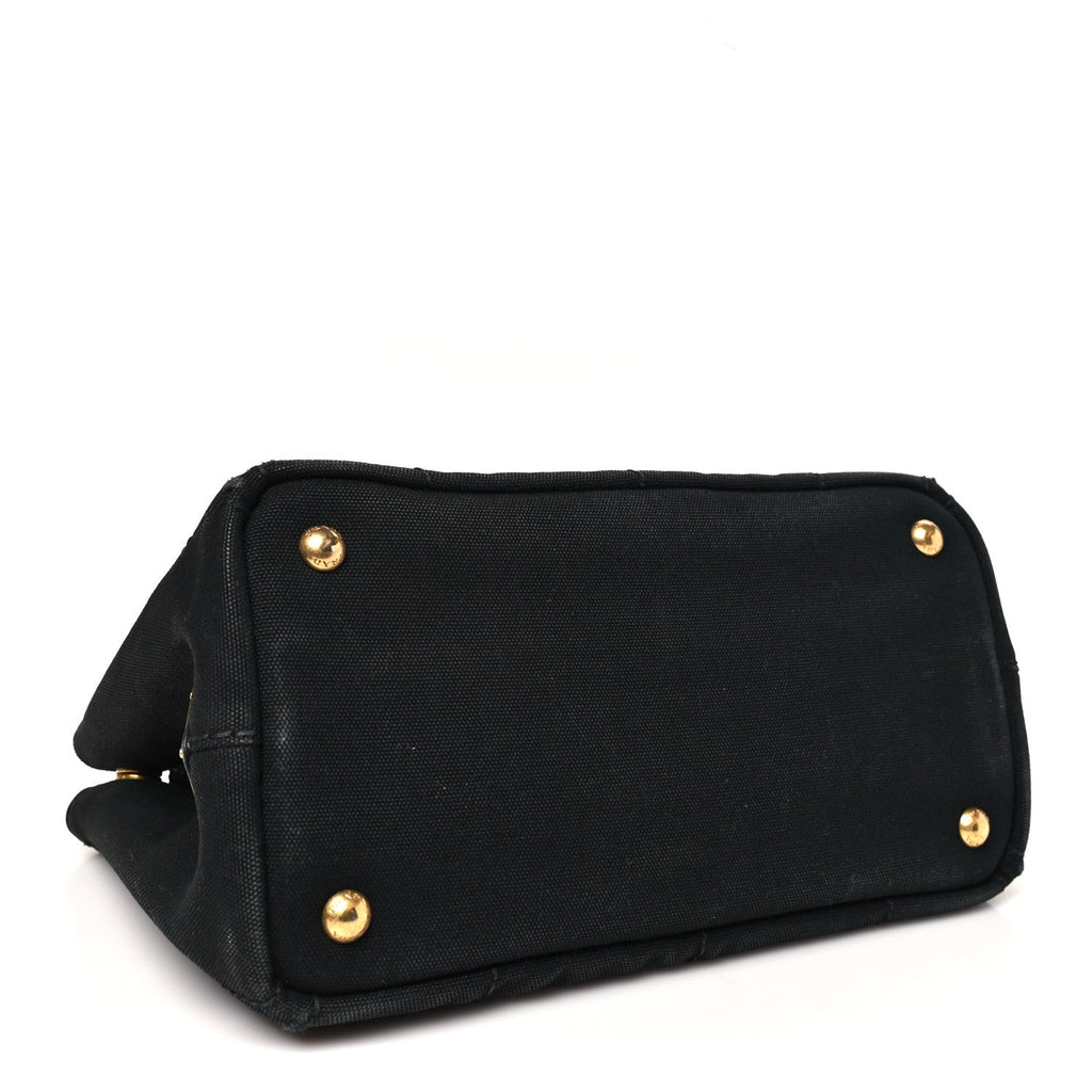 Denim Canapa Logo Tote Black