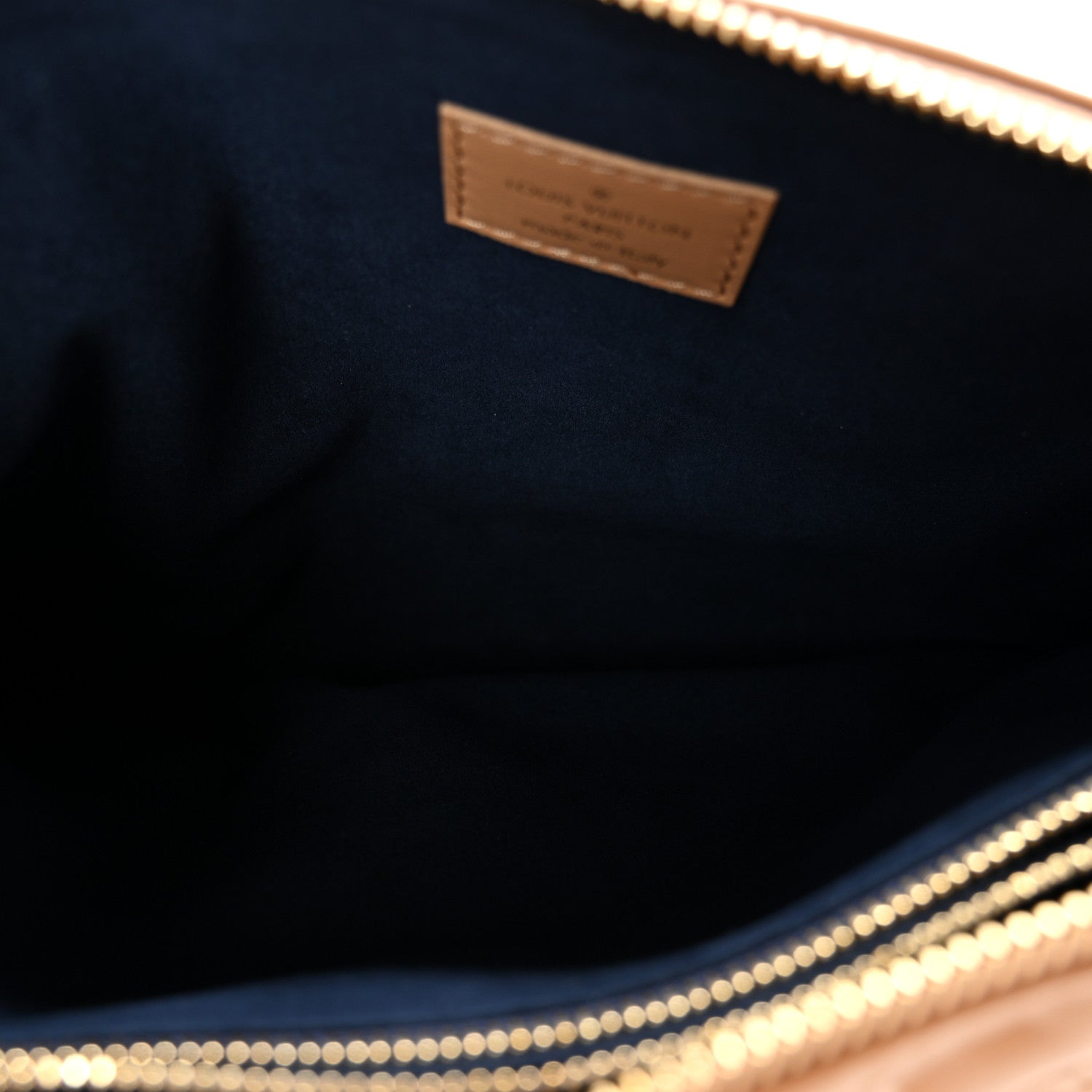 Lambskin Embossed Monogram Coussin PM Camel