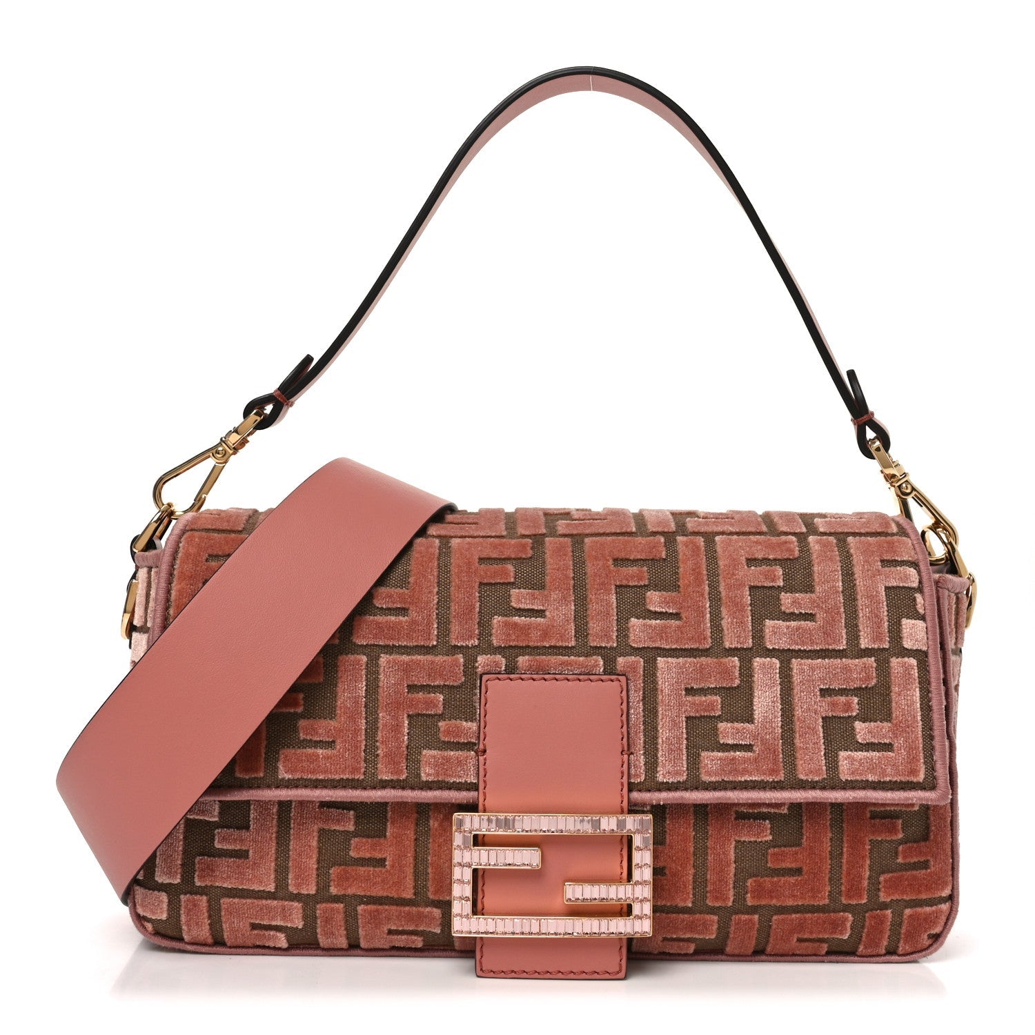Velvet Jacquard Crystal FF Baguette Macaron