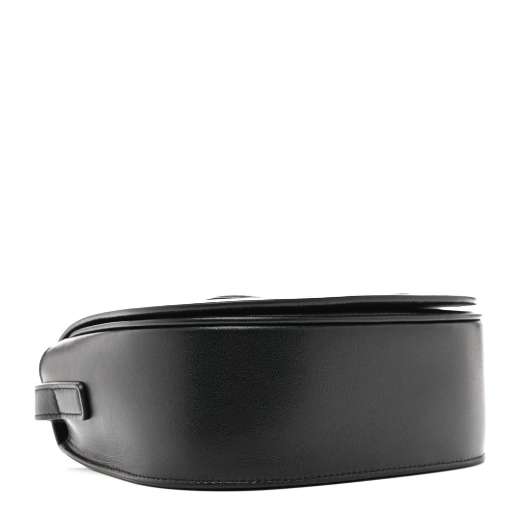 Smooth Calfskin Cuir Triomphe Folco Crossbody Bag Black