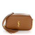 Grain De Poudre Matelasse Monogram Mini Lou Camera Bag Dark Natural