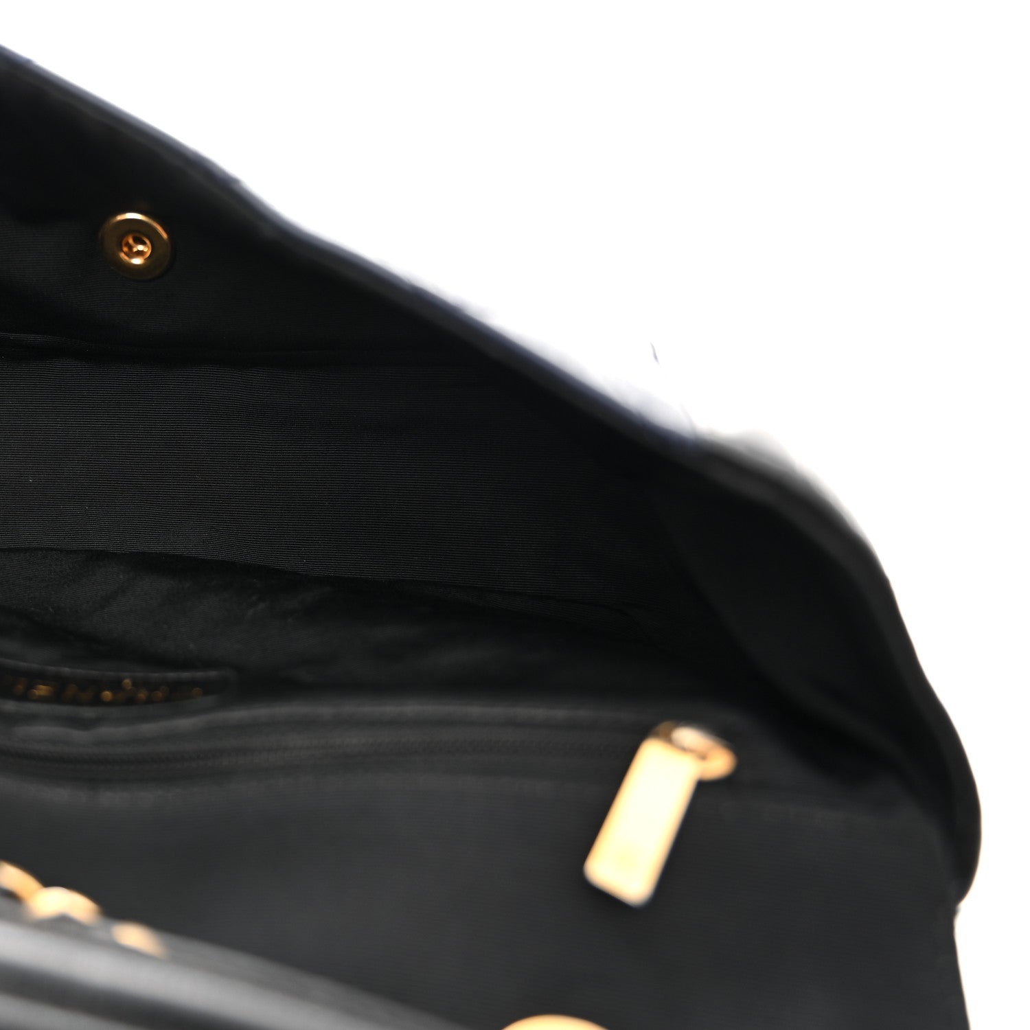 Lambskin Quilted Medium Elegant CC Flap Navy Black