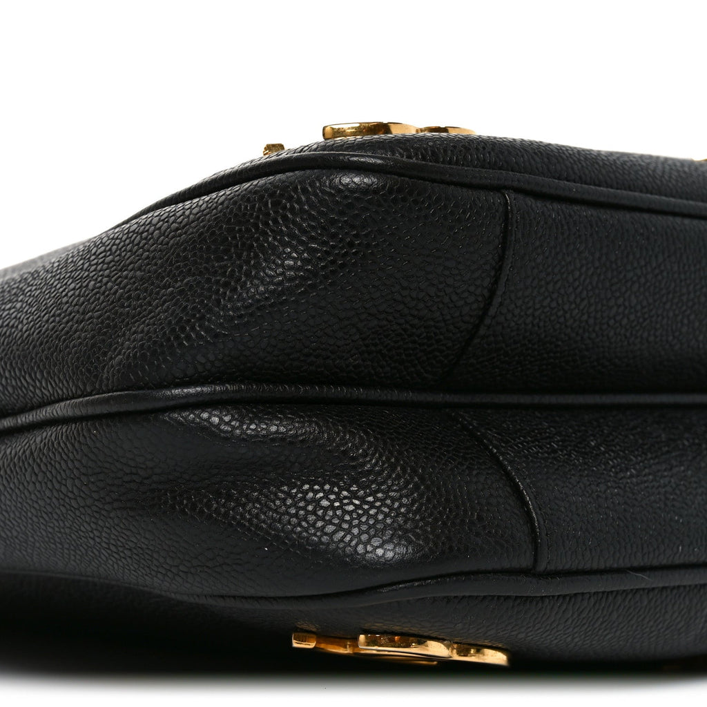 Caviar CC Shoulder Bag Black
