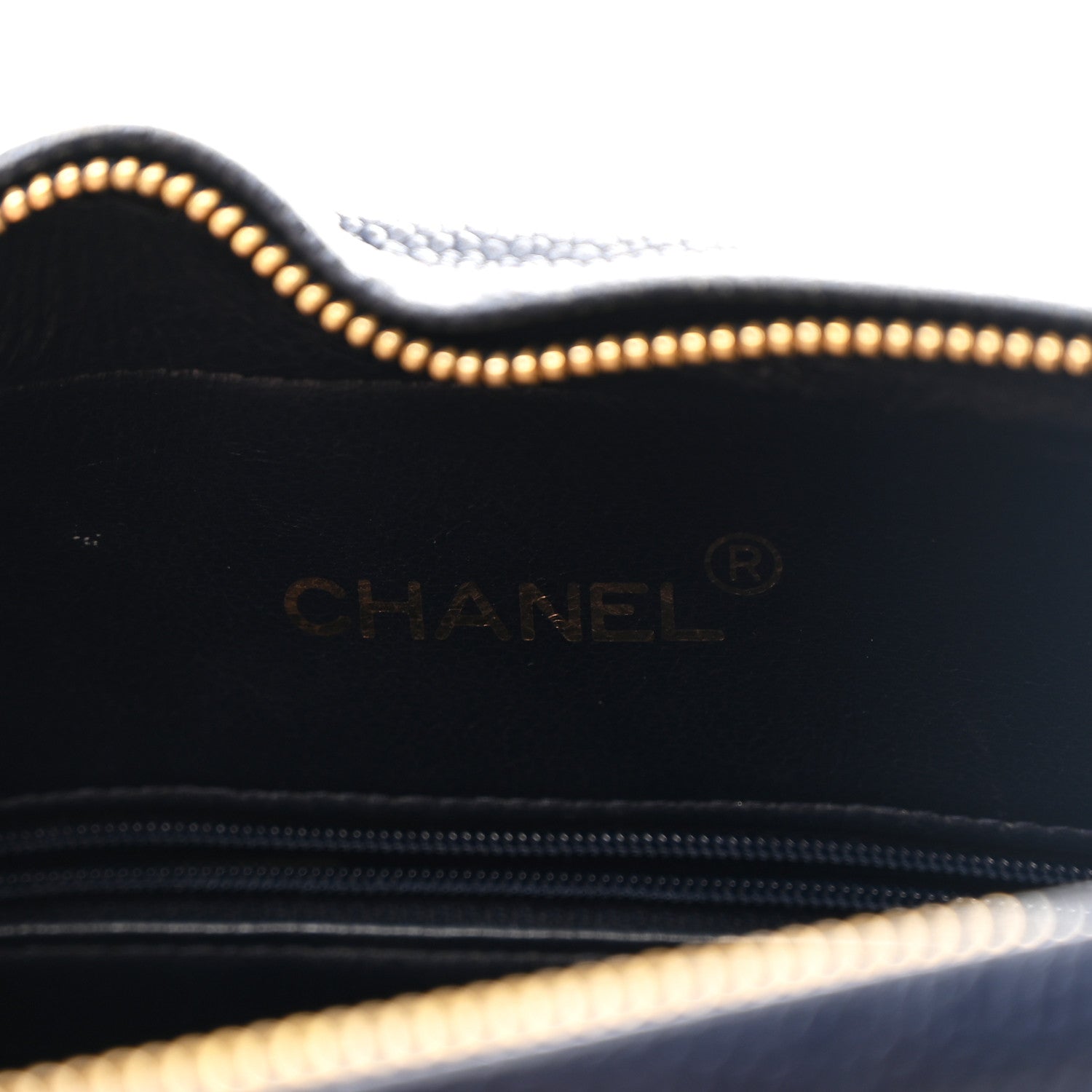 Caviar Quilted CC Shoulder Bag Navy