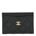 Caviar Quilted  Holder Black