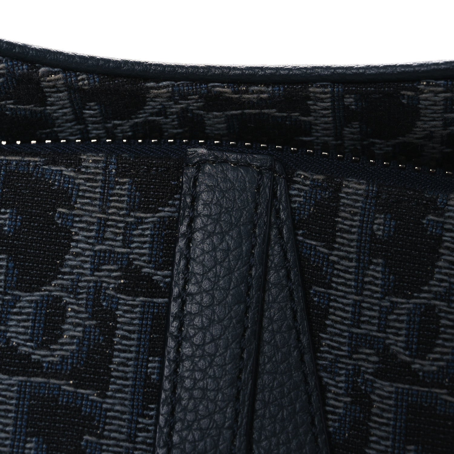 Oblique Mens Saddle Bag Black Blue
